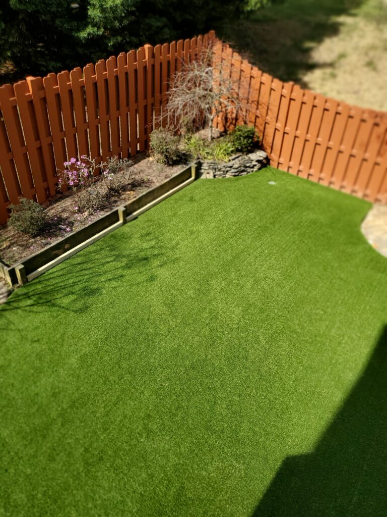 Artificial turf near Stafford VA – completed project by Orange Landscaping