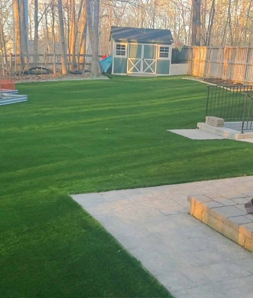 Artificial turf near Warrenton and Fauquier County VA – Orange Landscaping project