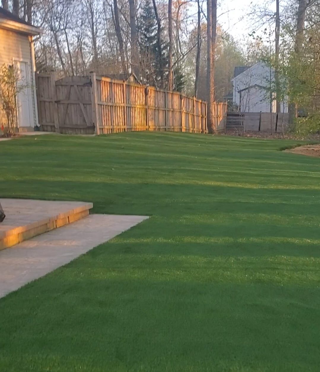Artificial turf near Warrenton and Fauquier County VA – Orange Landscaping project